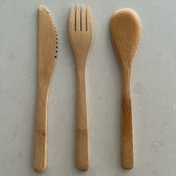 Wooden Travel Utensils in Carrying Case - *NEW* - Picture 3 of 9